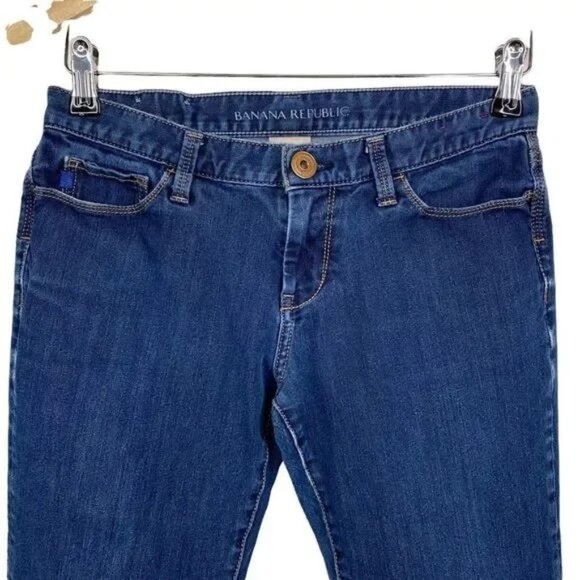 BANANA REPUBLIC WOMEN'S STRETCH SKINNY JEANS SIZE 27 - Picture 2 of 11